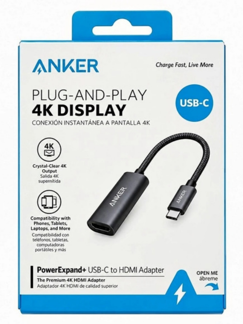 Anker PowerExpand+ USB-C to HDMI Adapter 4K USB-C to HDMI Adapter NWT